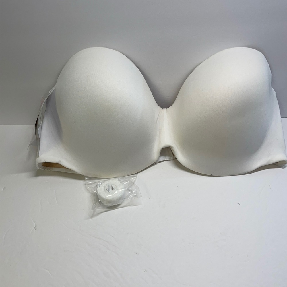 Maidenform Bra 40D White Sweet Nothings Strapless Convertible SN0004 NWT